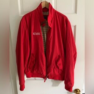 J. Crew Men’s Harrington Coat. Red. Size Large.